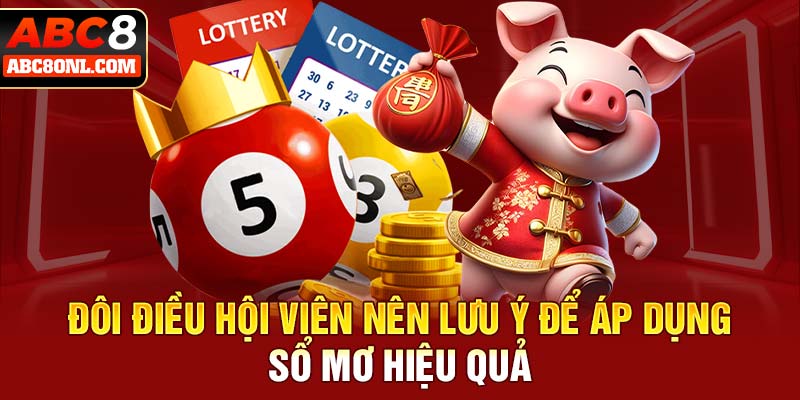 Đôi điều hội viên nên lưu ý để áp dụng sổ mơ hiệu quả